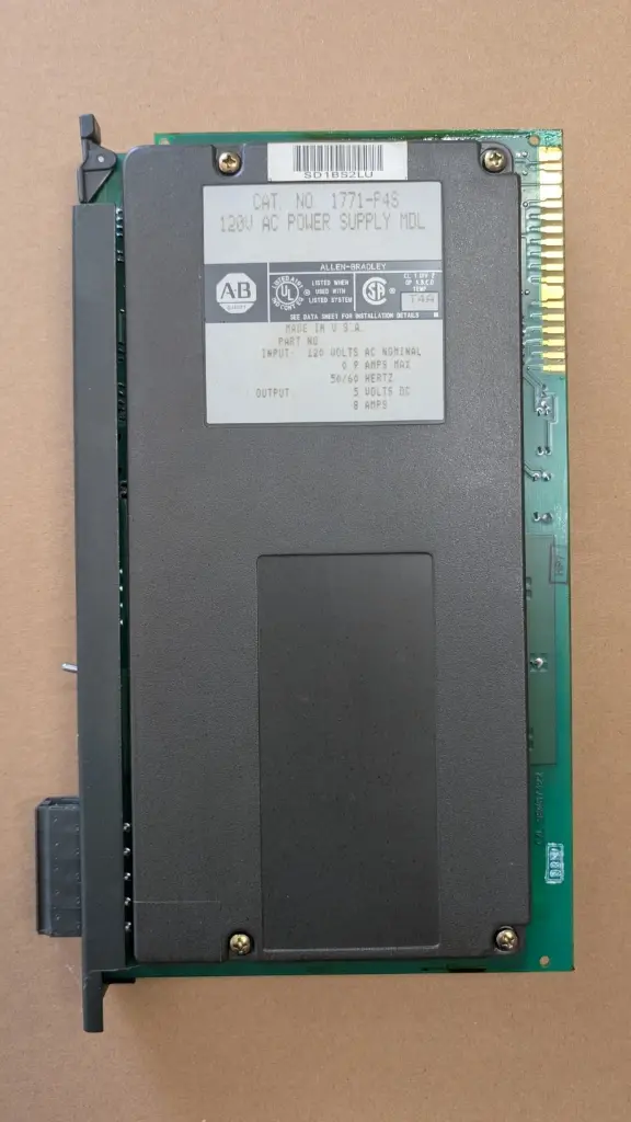 USED Allen Bradley 1771-P4S Power Supply Module, Series B, 120VAC(2)